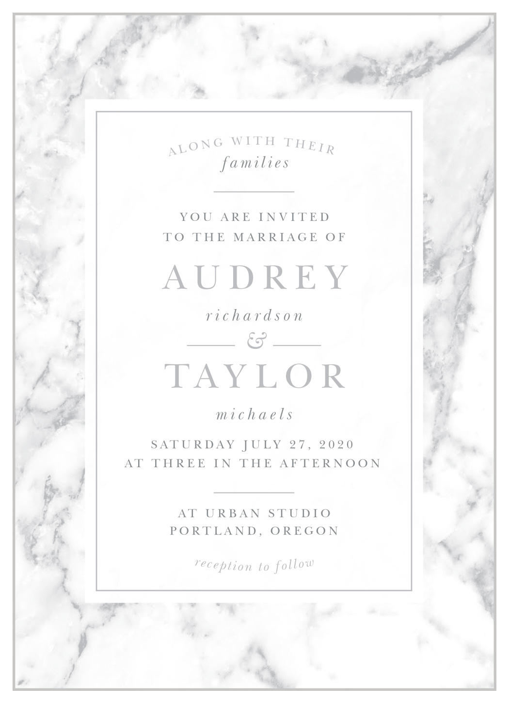 Cool Marble Wedding Invitations