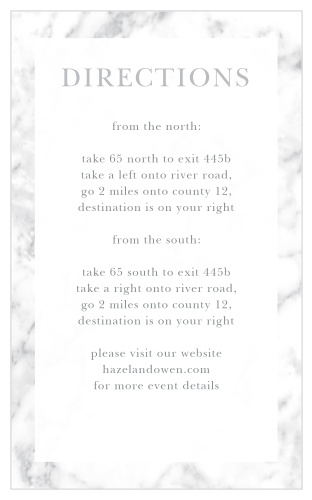 Cool Marble Direction Cards