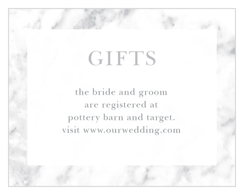 Cool Marble Registry Cards