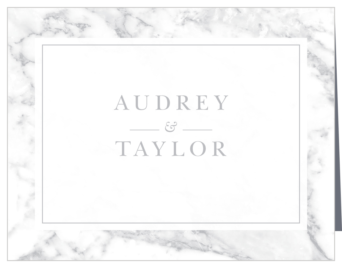 Cool Marble Wedding Thank You Cards