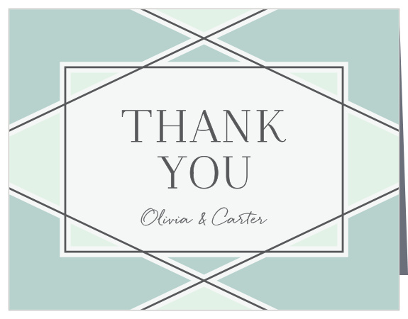 Simple Lines Wedding Thank You Cards