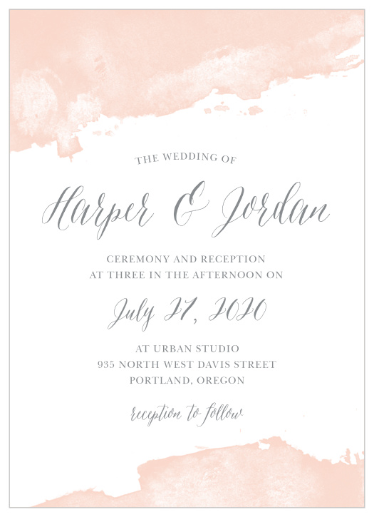 Dip Dye Wedding Invitations