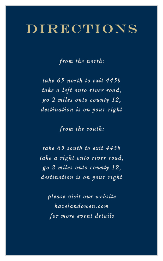 Gorgeous Geode Direction Cards