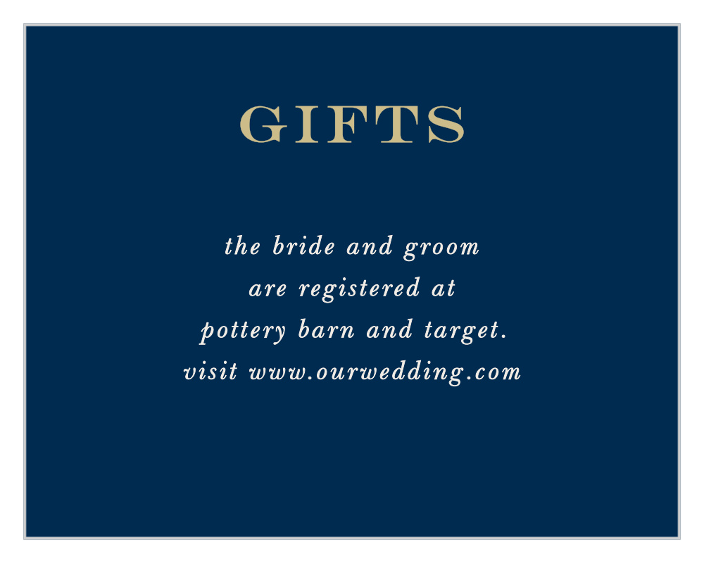 Gorgeous Geode Registry Cards
