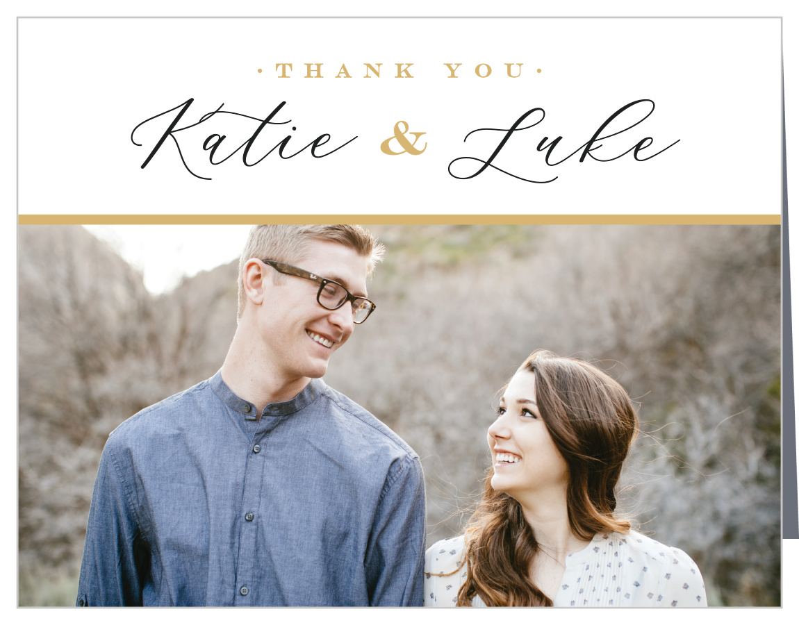 Photo Romance Wedding Thank You Cards