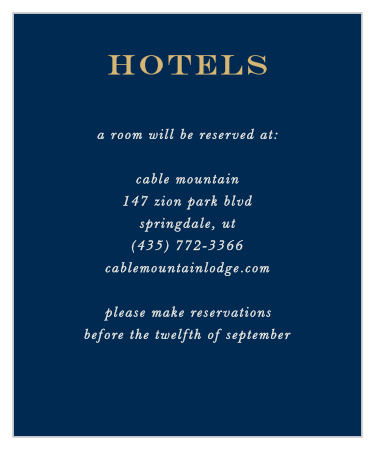 Gorgeous Geode Foil Accommodation Cards