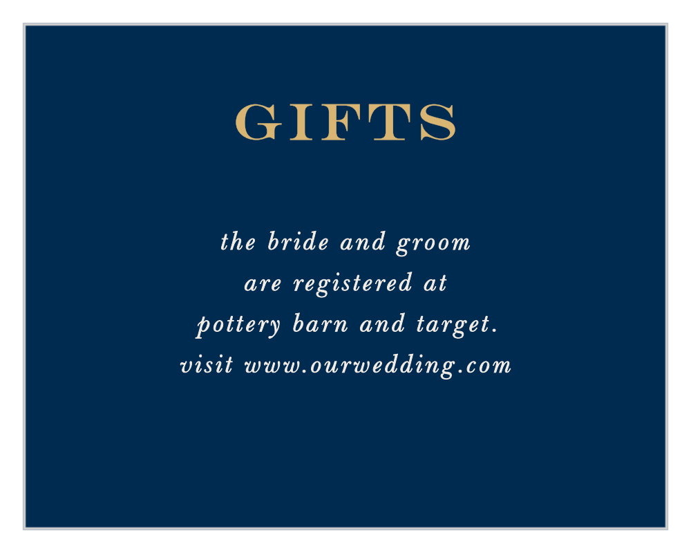 Gorgeous Geode Foil Registry Cards