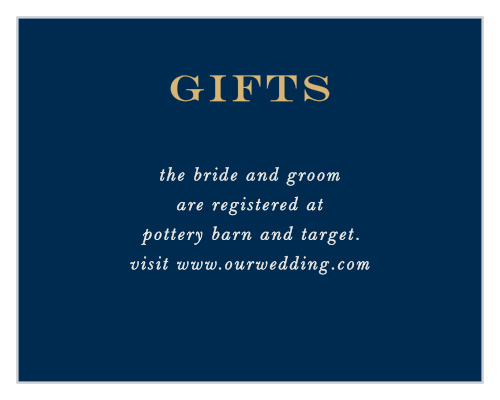 Gorgeous Geode Foil Registry Cards