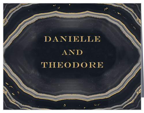 Gorgeous Geode Foil Wedding Thank You Cards