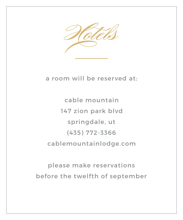 Marbled Paper Foil Accommodation Cards