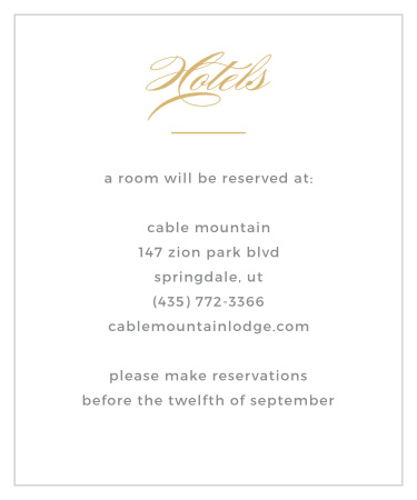 Marbled Paper Foil Accommodation Cards