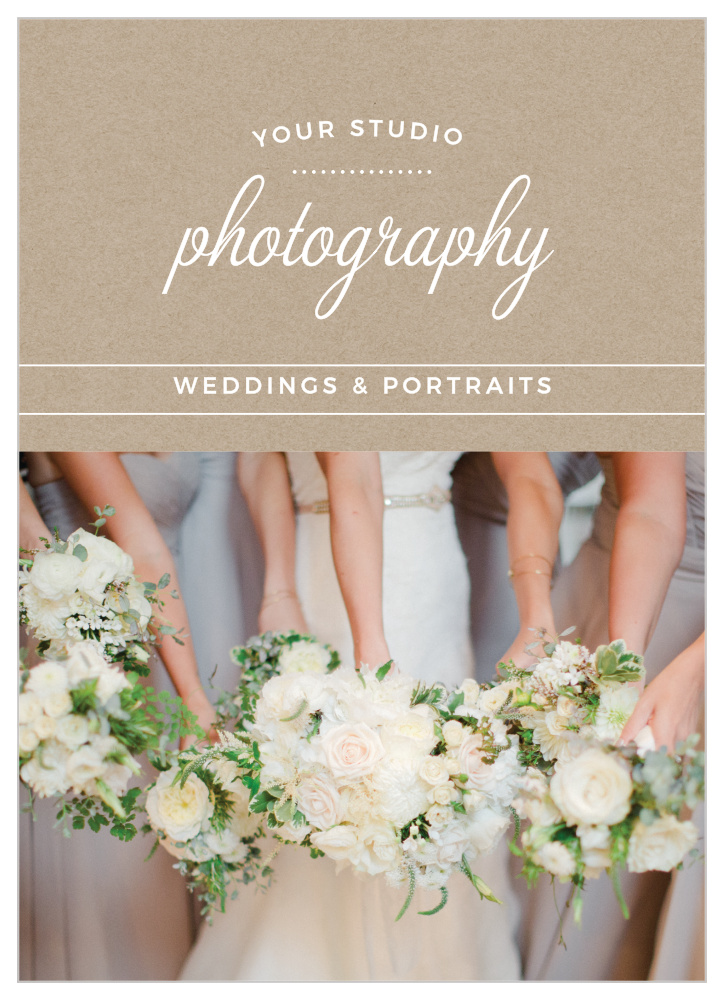 Kraft Frame Welcome Card