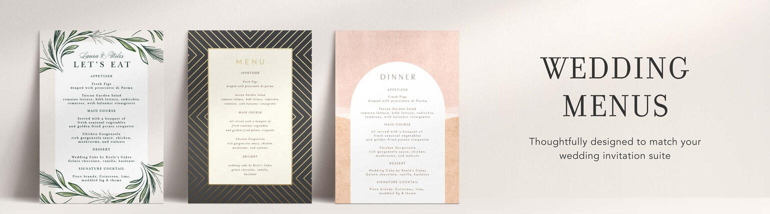 Menu Cards
