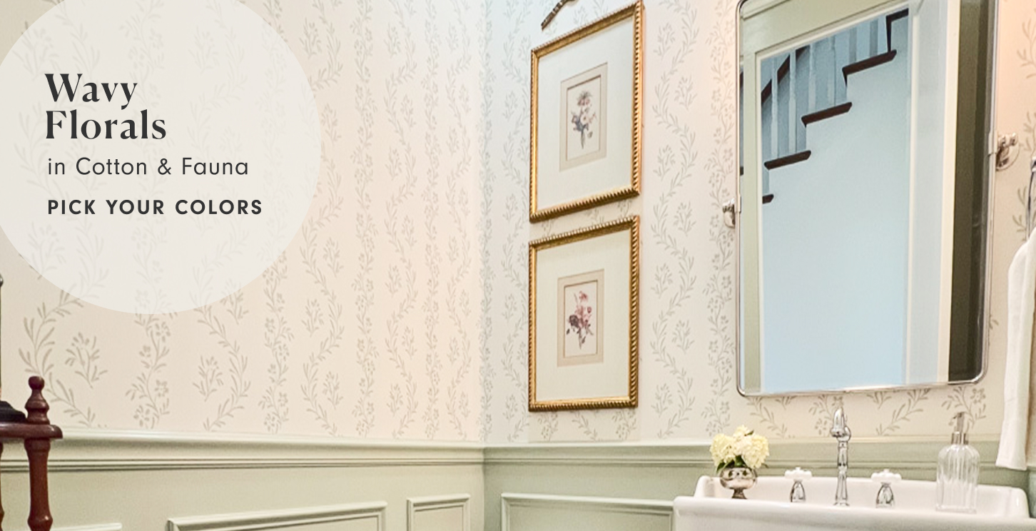 Color Chat Guide Bathroom Wallpaper | Peel & Stick & Prepasted |200+ Colors
