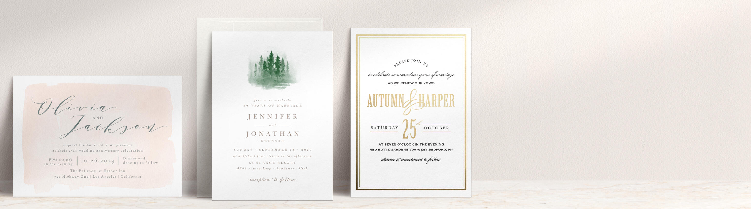 Vow Renewal Invitations