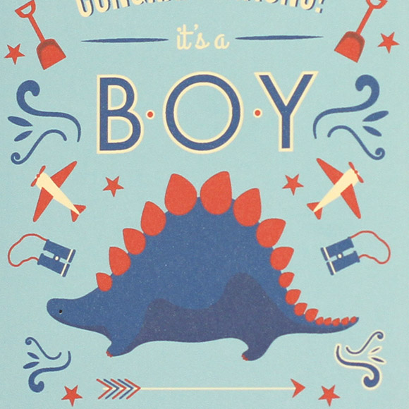 Size: 4.25&rdquo; x 5.5&rdquo; | 108mm x 140mmThese Dinosaur Baby Cards are a fun way way to congratulate the upcoming parents to be. This design can be downloaded for free. Have fun!