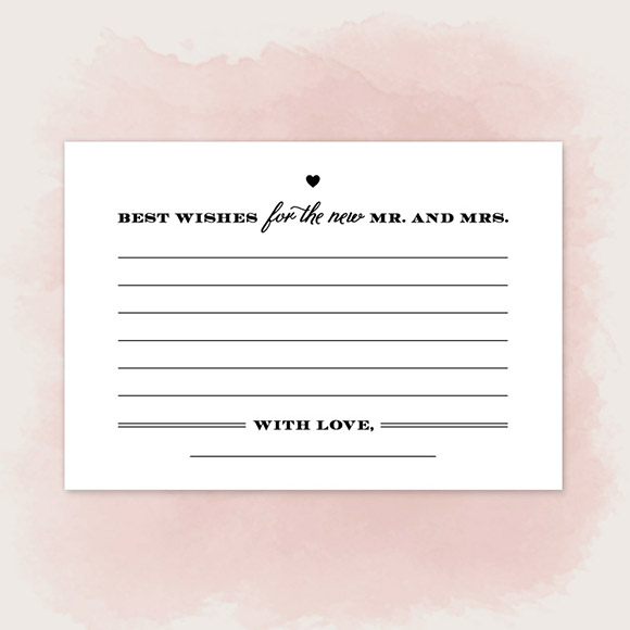 These Words of Wisdom Cards can be used at your wedding, by placing a box with cards next to the guest book so guests can fill out the card when they sign the guest book.&nbsp;They can also be used at a Bridal Shower, Bachelorette Party, Engagement Party, Rehearsal Dinner, etc.&nbsp;The size is 4.875&rdquo; x 3.5&rdquo; | 124mm x 89mm and it's&nbsp;set up 2 on a page.&nbsp;This is a Digital Item for you to print on your own, no printed cards will be mailed to you.After you purchase this item, you'll receive a confirmation email. In this email click on the link "Rustic Chic Words of Wisdom Cards PDF" to instantly download your PDF.