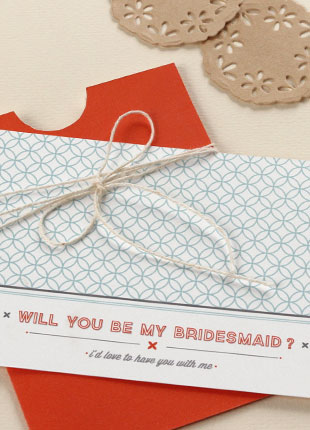 Size: 5" x 3 1/2"We've added free 'Will you be my Bridesmaid' cards. Light up the faces of your Bridesmaids when they receive this cute handmade card with your message.