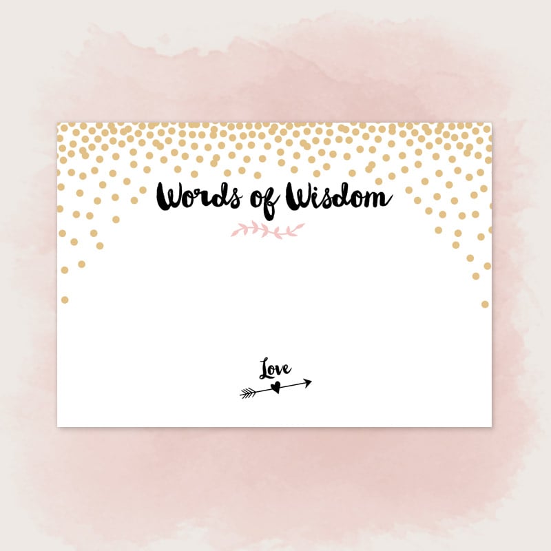 Size: 4.875" x 3.5" | 124mm x 89mm Set up: 4 cards on 8.5" x 11" page or A4Colors: gold, black, blushNo printed cards will be mailed to you. After you purchase this digital item, you can instantly download your PDF to print on your own. 