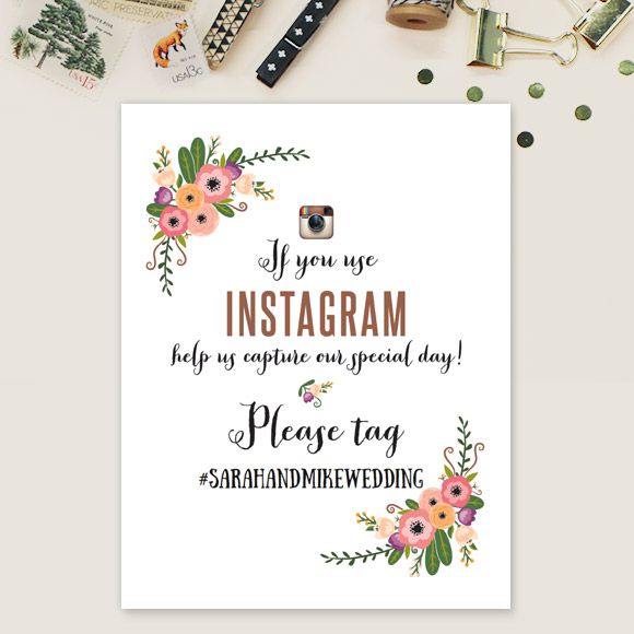 Size: 8.5" x 11" | 21.6 cm x 28 cm or A4 Set up: 1 sign per page, can be printed on 8.5" x 11" or A4. Also fits frame of 8" x 10". Colors:  tangerine, tea, black, peach, sagev Editable: you can type custom hashtag in Adobe Reader.No printed Instagram wedding signs will be mailed to you. After you purchase this digital item, you can instantly download your PDF to print on your own. 