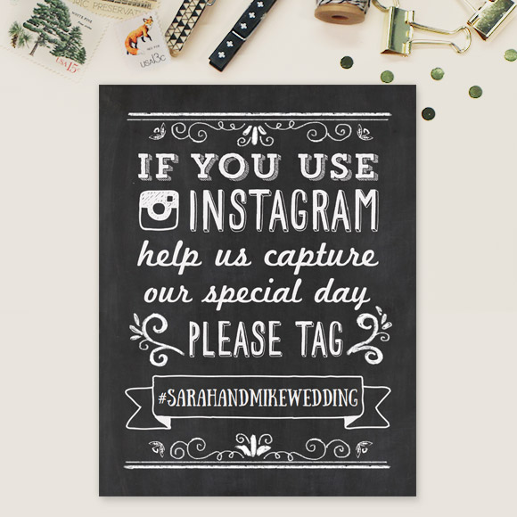 Size: 8.5" x 11" | 21.6 cm x 28 cm or A4 Set up: 1 sign per page, can be printed on 8.5" x 11" or A4. Also fits frame of 8" x 10". Colors: chalkboard and white Editable: You can type a custom hashtag in Adobe Reader before printing.No printed Instagram wedding signs will be mailed to you. After you purchase this digital item, you can instantly download your PDF to print on your own. 