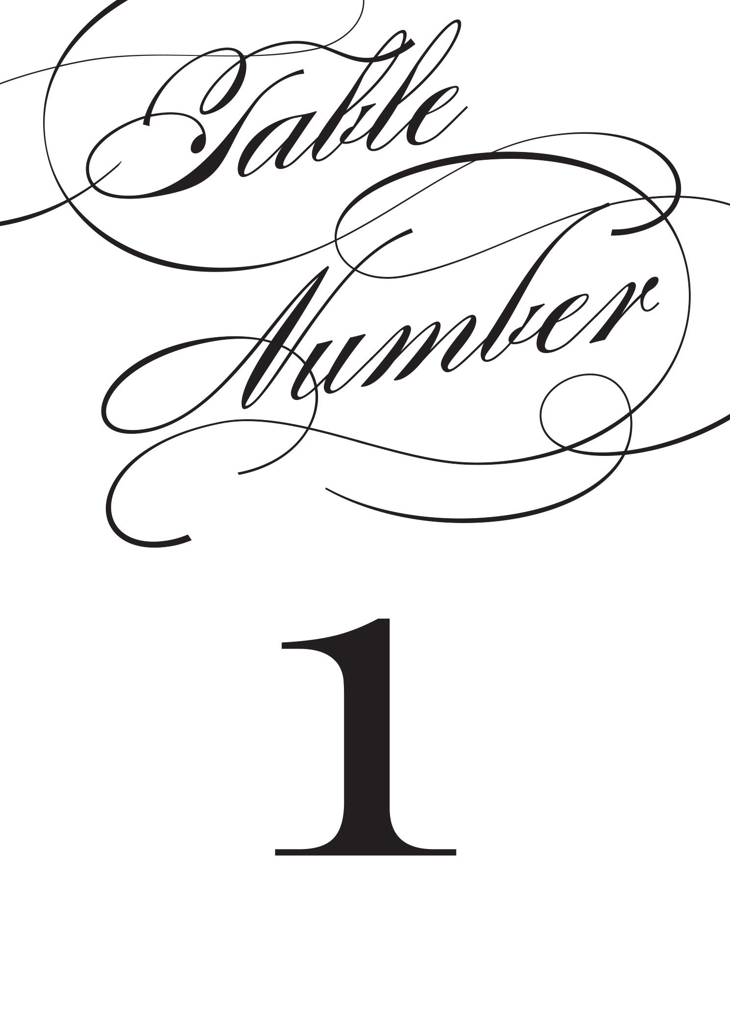 Size: 5" x 7"  Set up: 2 table numbers on 8.5" x 11" page or A4, 10 pages total. Colors:black. This design should be printed on a white paper stock, the design includes a solid color background.Available in the numbers 1 through 20. No printed table numbers will be mailed to you. After you purchase this digital item, you can instantly download your PDF to print on your own. 