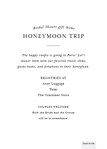 Image for Honeymoon option