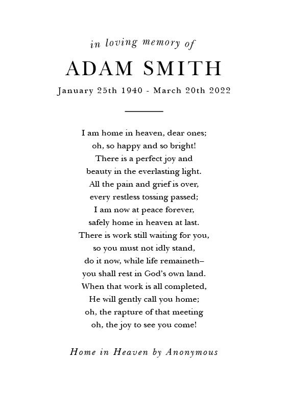 Image for Poem One option
