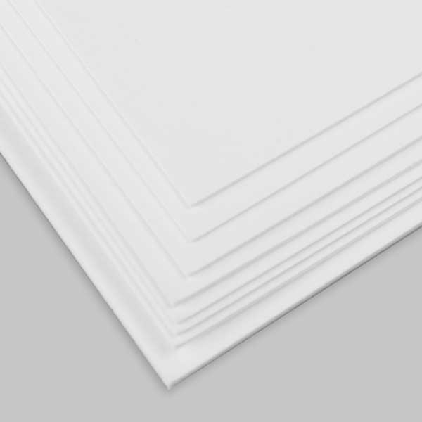 Close up of signature matte card stock.