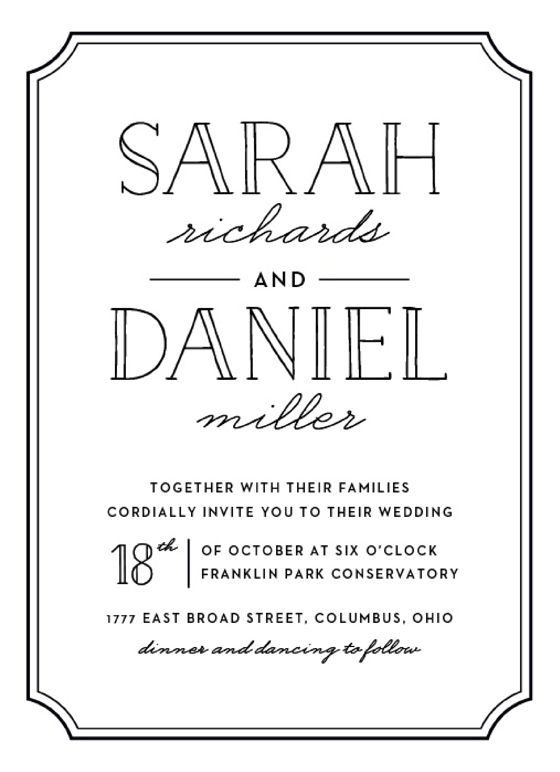 Basic Invite Wedding Invitations