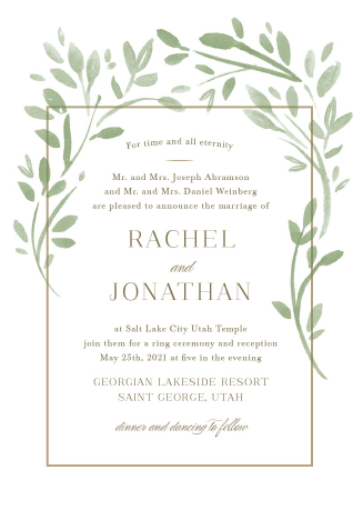Basic Invite Wedding Invitations