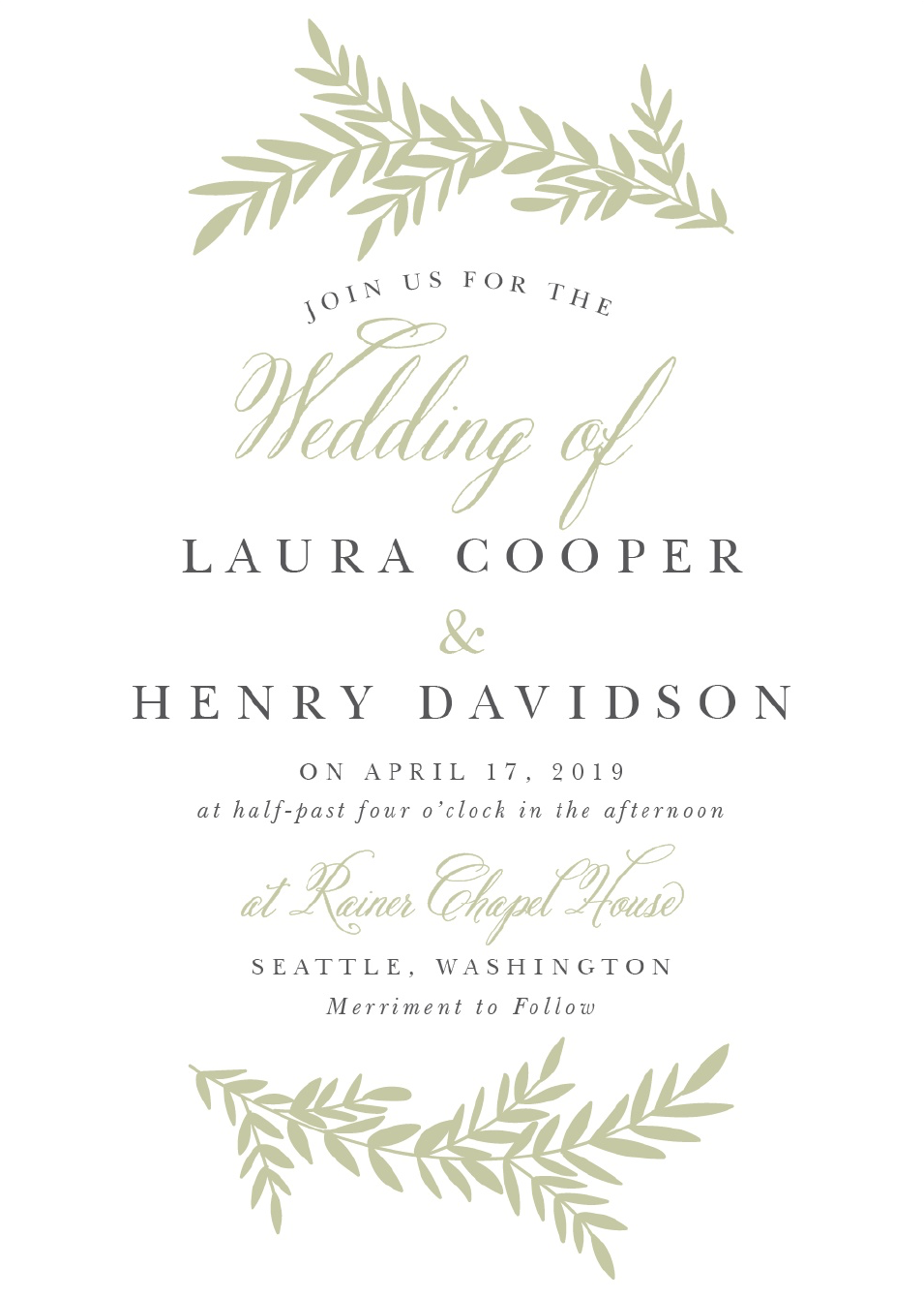 Basic Invite Wedding Invitations