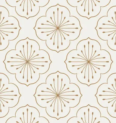 Floral Medallion Wallpaper
