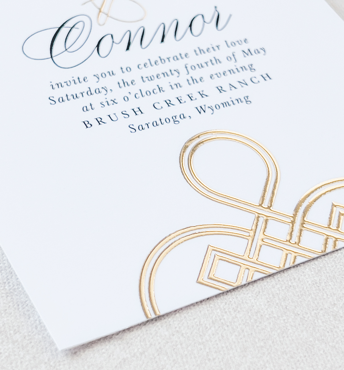 Add foil to your invitations!