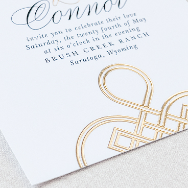 Add foil to your invitations!
