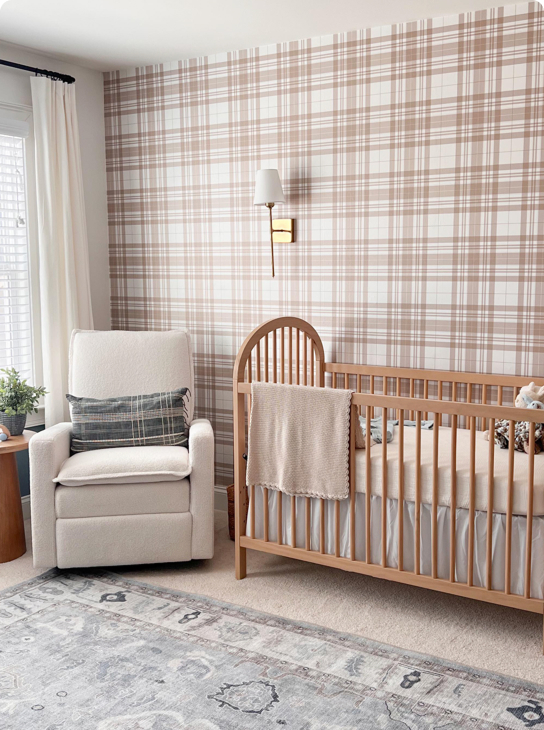Pictured - Focastle Farms Wallpaper, project by @hillviewhomestyle