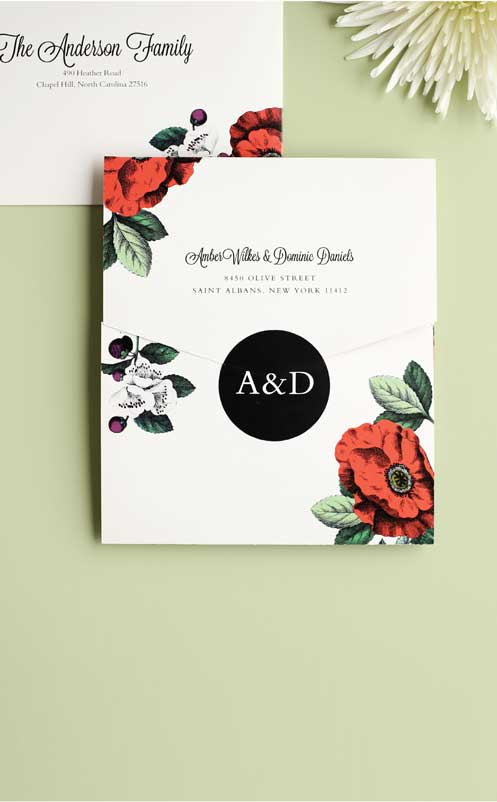 Shop our super cute wedding invitations! Pictured - Sweet Grass Clear Invitations